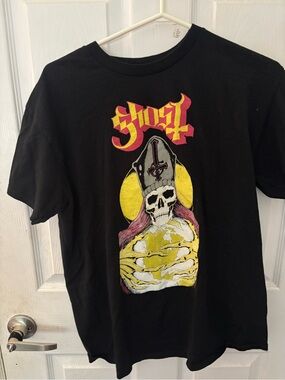 Ghost Graphic Short Sleeve Tee - Black/Yellow
